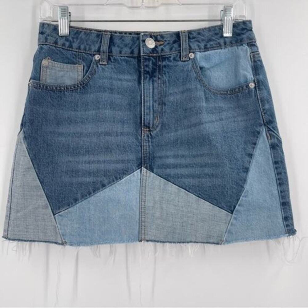 GARAGE DENIM Mini Jean Skirt PETITE Small SP